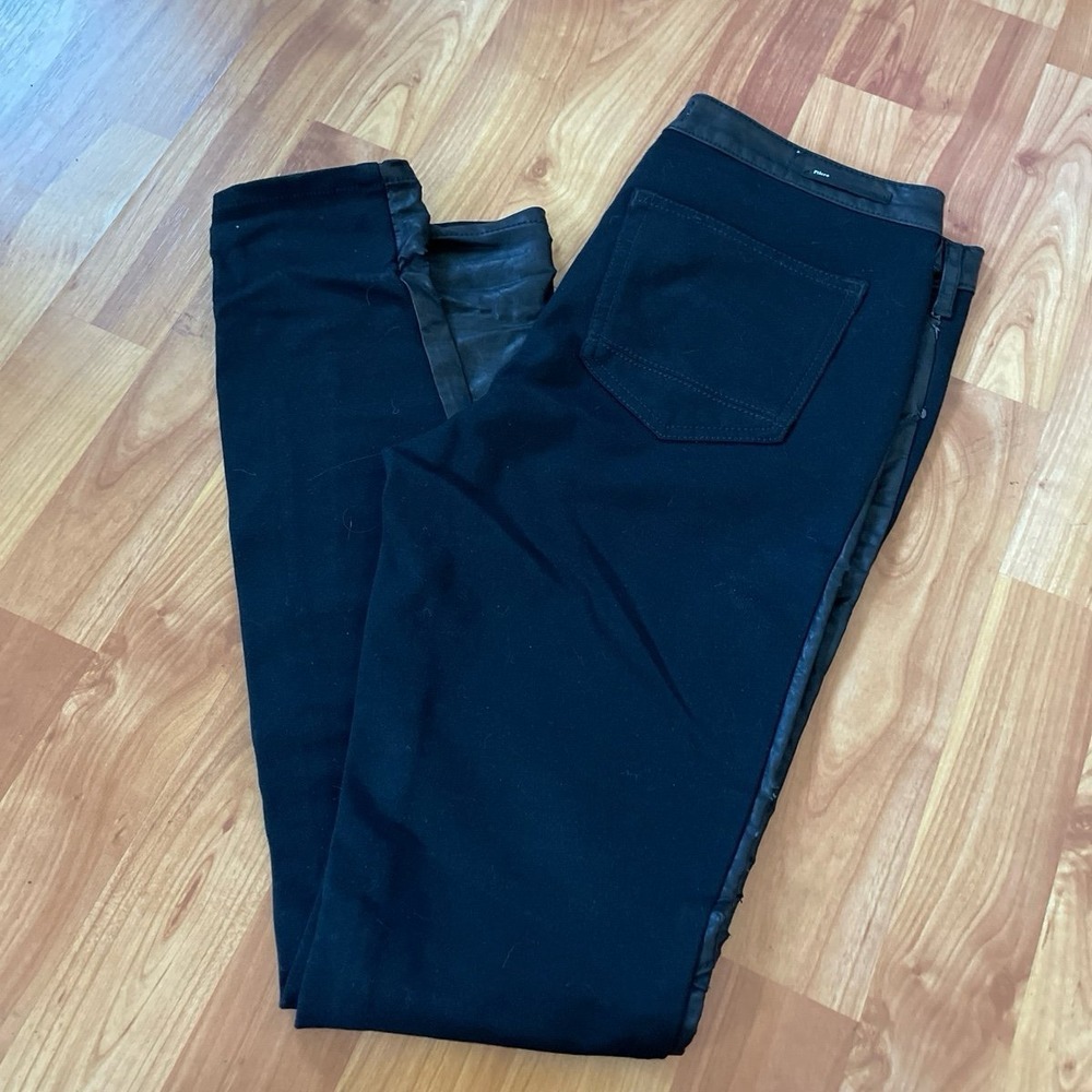 Pilcro and the letterpress‎  faux leather Moto Jacket style Black Pants